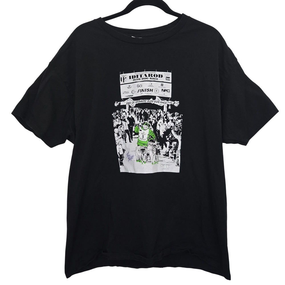 Iditarod 2023‎ Champion T Shirt XL Ryan Redington Hand Signed Autographed Sled